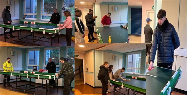 Table Cricket Collage