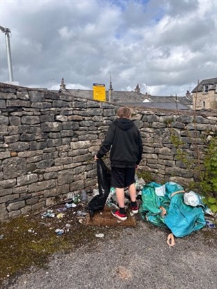 Clearing Rubbish In Kendal