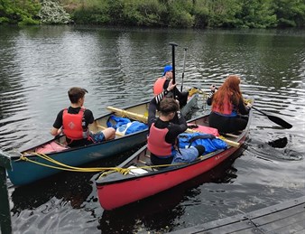 Students On The Water