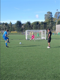 Devon Football On Pitch